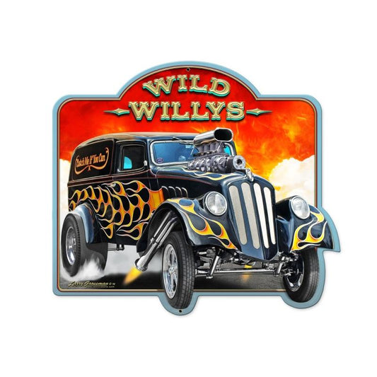 Wild 33 Willys 2 Vintage Sign