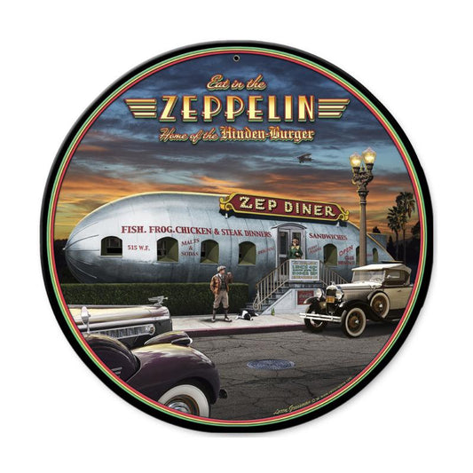 Eat In The Zep Vintage Sign