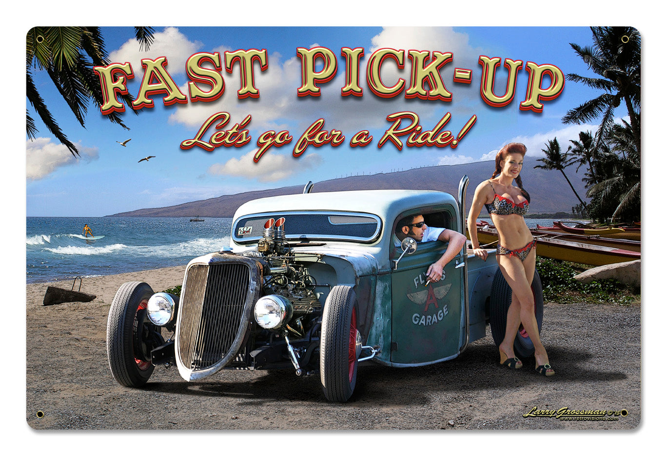 Fast Pick Up Vintage Sign
