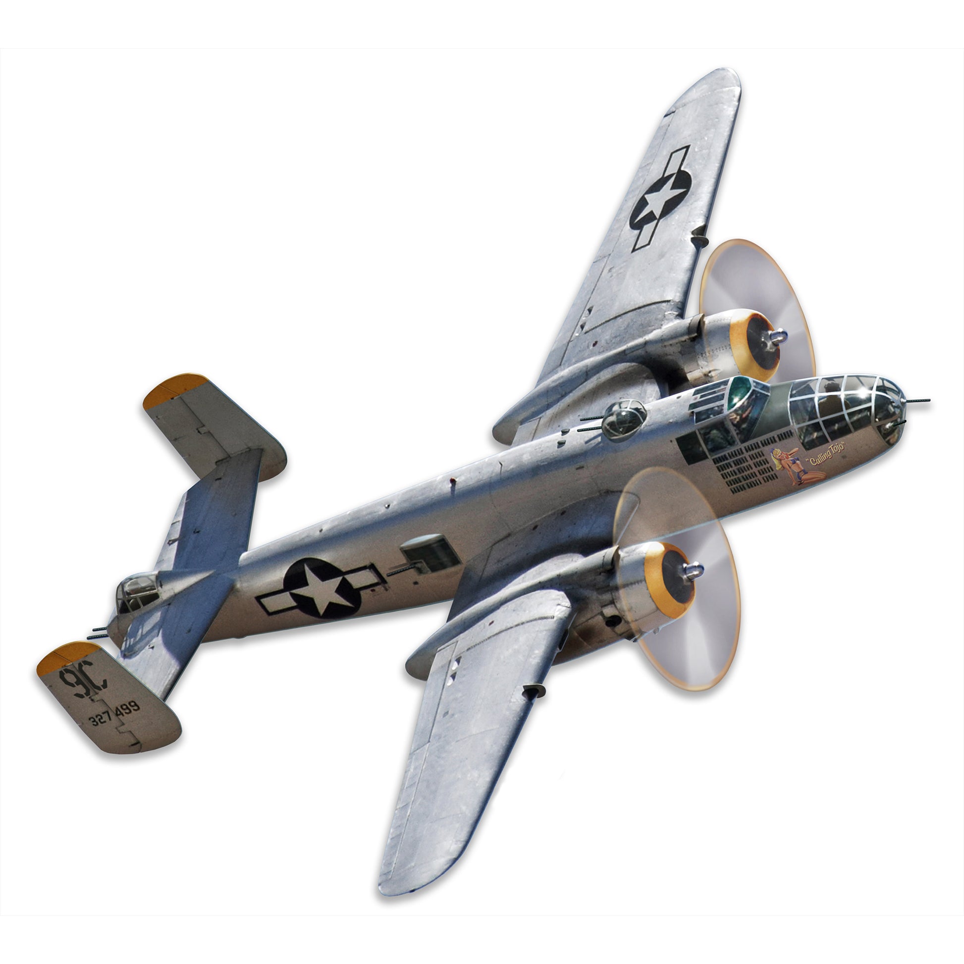 B-25 Mitchell Bomber 16 X 15 vintage metal sign