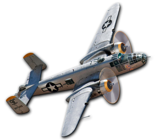 B-25 MITCHELL BOMBER Vintage Sign