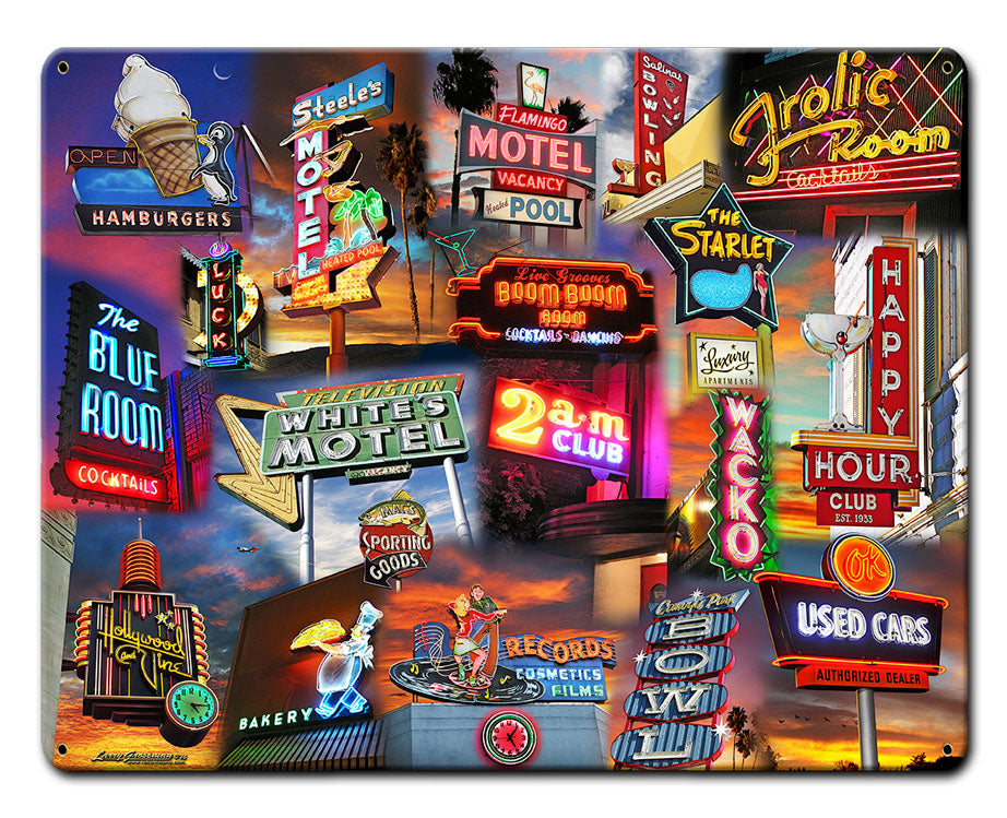 NEON SIGN COLLAGE Vintage Sign