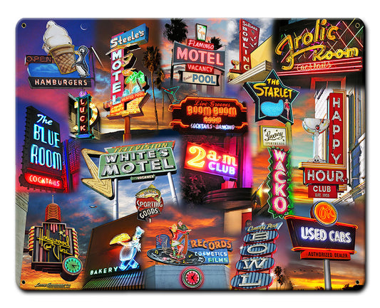 NEON SIGN COLLAGE Vintage Sign