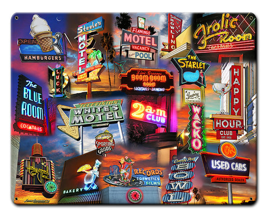 NEON SIGN COLLAGE Vintage Sign