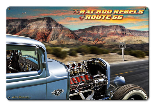 RAT ROD REBELS Vintage Sign