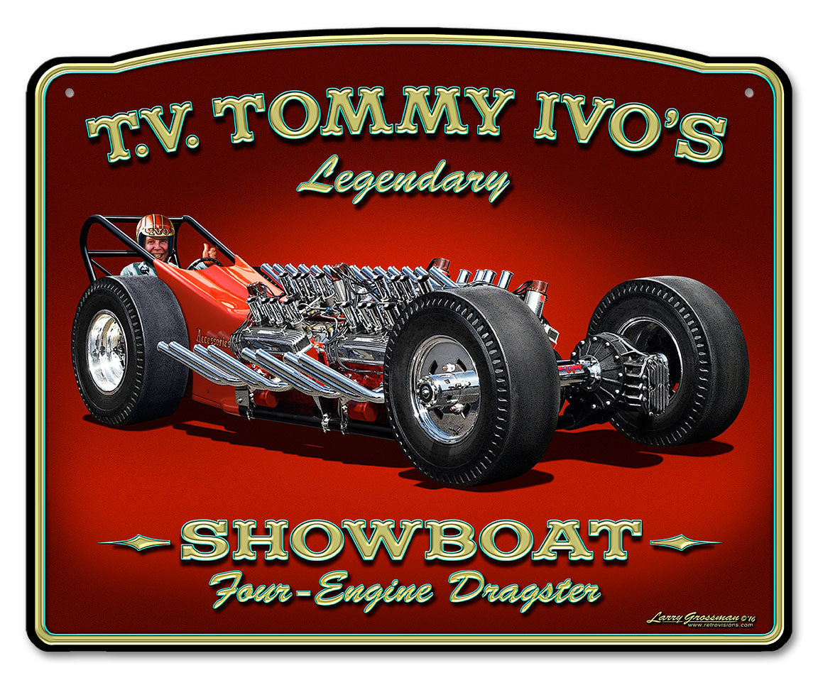 Tommy Ivo Dragster Vintage Sign
