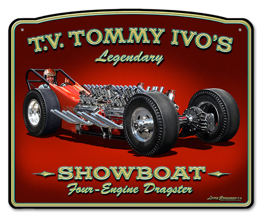 Tommy Ivo Dragster Vintage Sign
