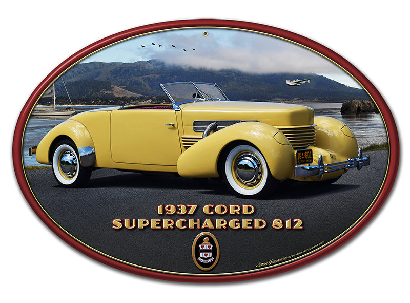 1937 CORD 812 Vintage Sign