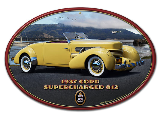 1937 CORD 812 Vintage Sign