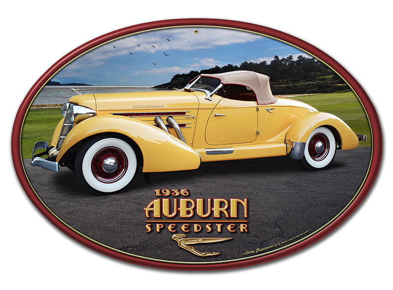 1936 AUBURN SPEEDSTER Vintage Sign