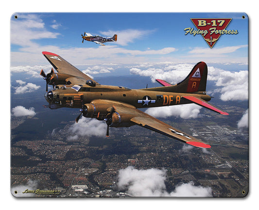 B-17 Flying Fortress Vintage Sign