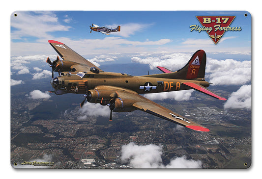 B-17 Flying Fortress Vintage Sign