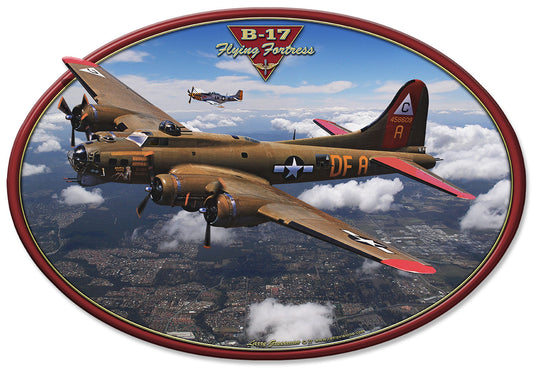 B-17 Flying Fortress Vintage Sign