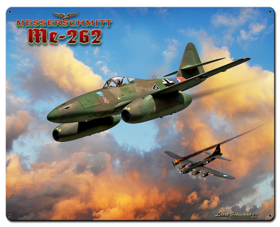 Me-262 Jet Vintage Sign