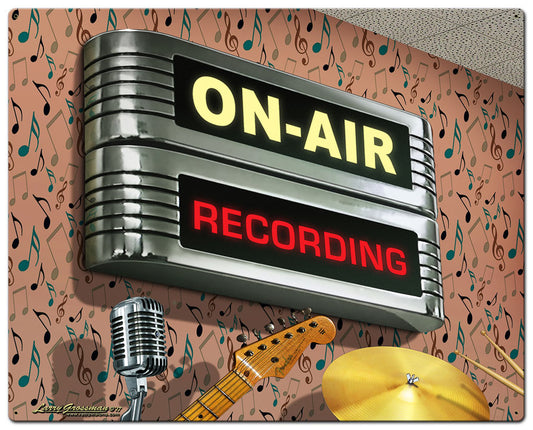 ON AIR Recording Vintage Sign
