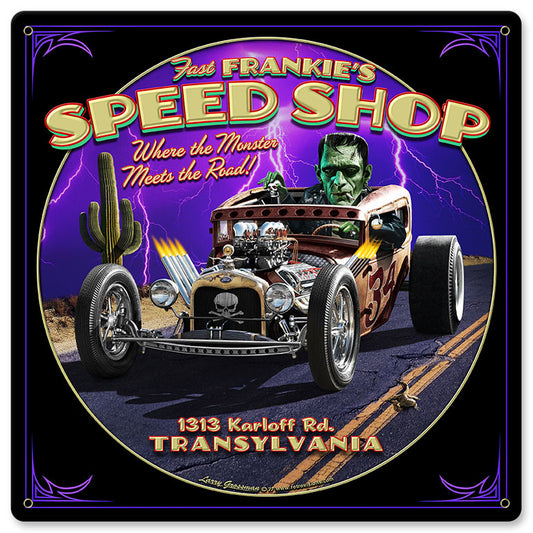Frankie's Speed Shop Vintage Sign