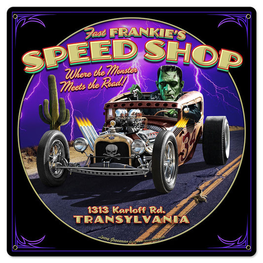 Frankie's Speed Shop Vintage Sign
