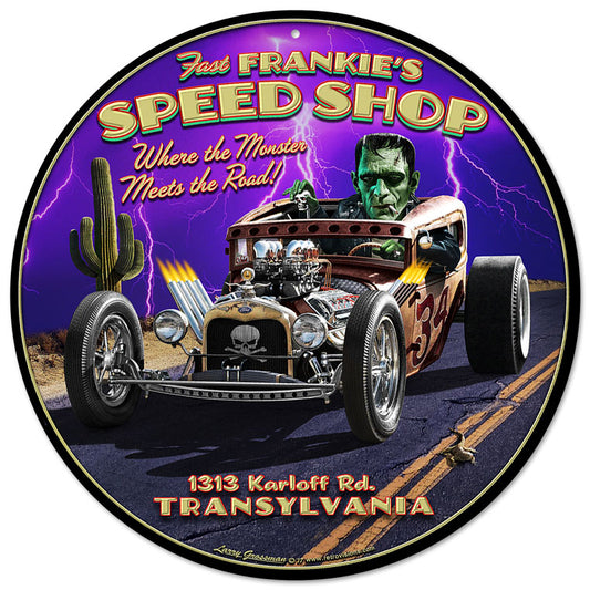 Frankie's Speed Shop Vintage Sign