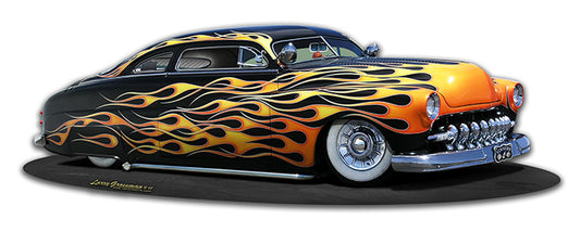 1949 Merc Kustom Cutout Vintage Sign