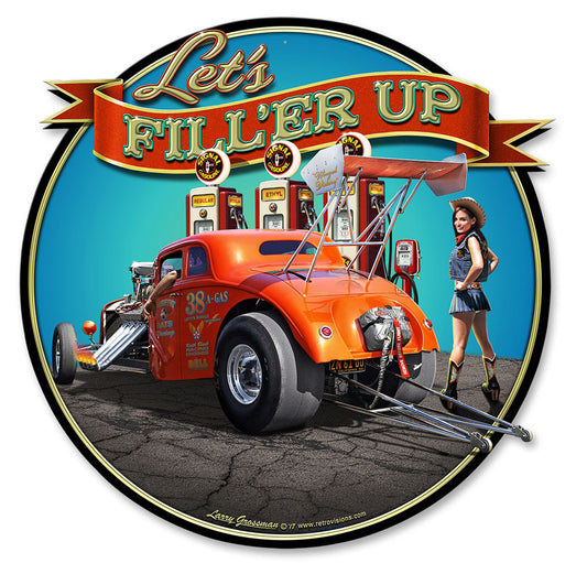 Fill'er Up Vintage Sign