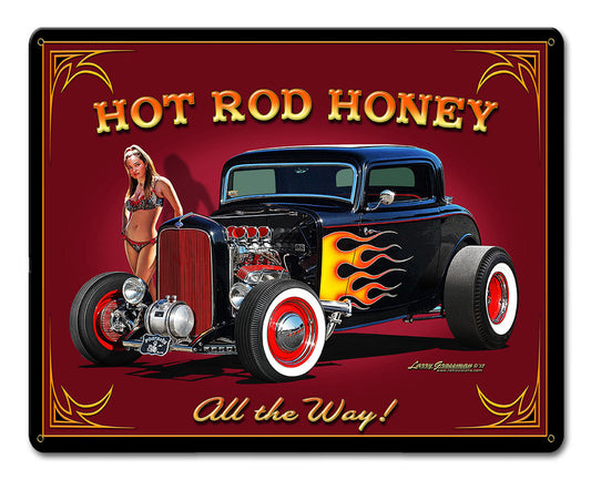 Hot Rod Honey Vintage Sign