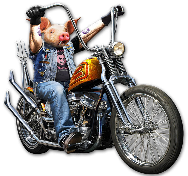 Goin' Hog Wild Vintage Sign