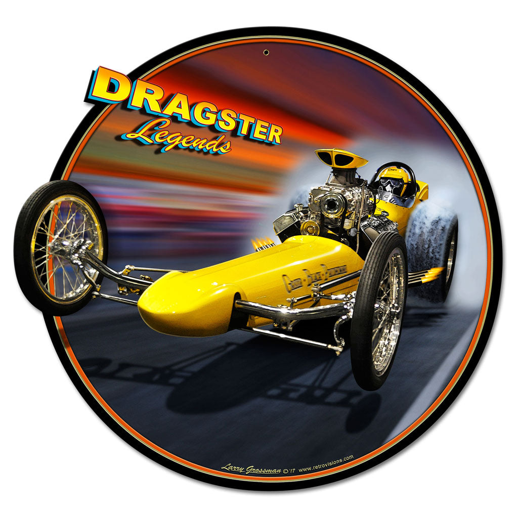 Dragster Legends Vintage Sign