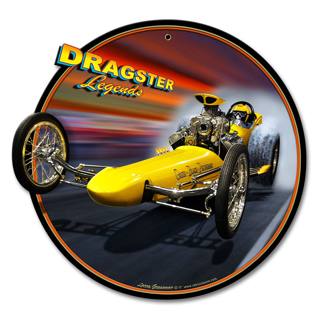 Dragster Legends Vintage Sign