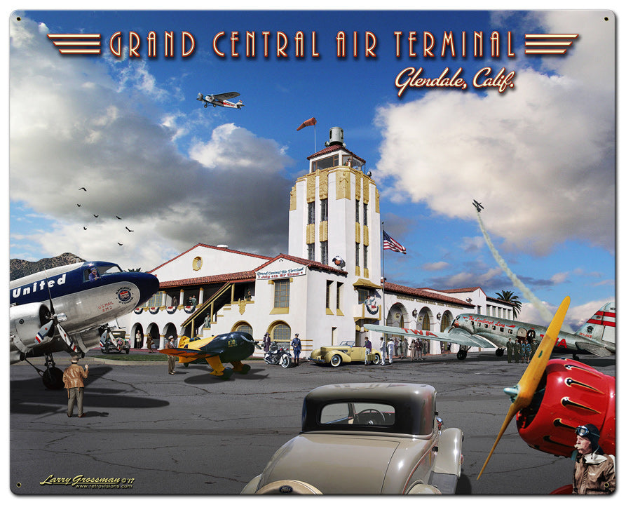 Grand Central Air Terminal Vintage Sign