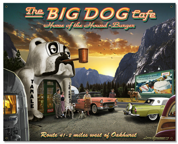 Big Dog Cafe Vintage Sign