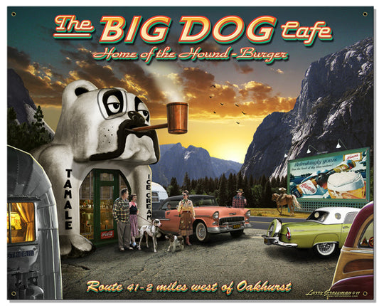 Big Dog Cafe Vintage Sign