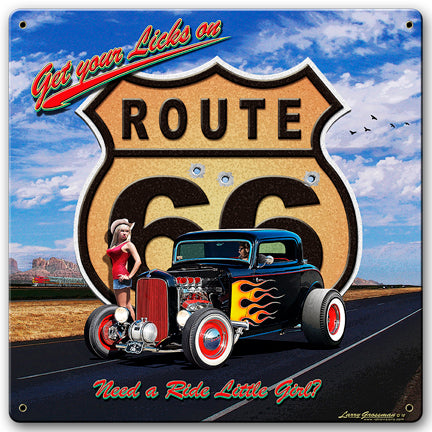 Get Your Licks Vintage Sign