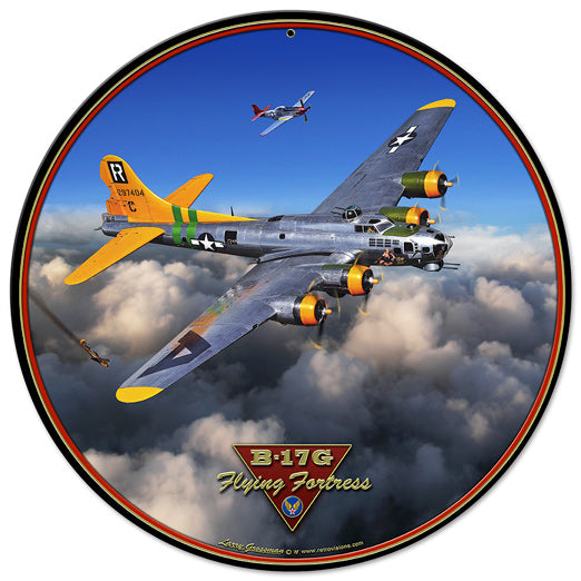 B-17G Flying Fortress  Vintage SignDISCONTINUED -