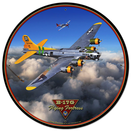 B-17G Flying Fortress  Vintage SignDISCONTINUED -