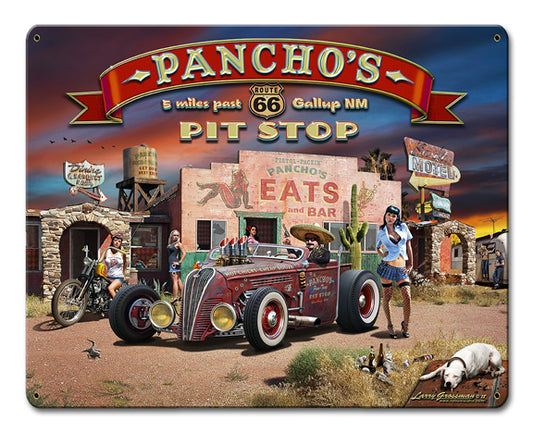 Route 66 Pancho's Vintage Sign