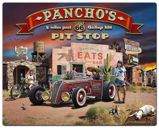 Route 66 Pancho's Vintage Sign