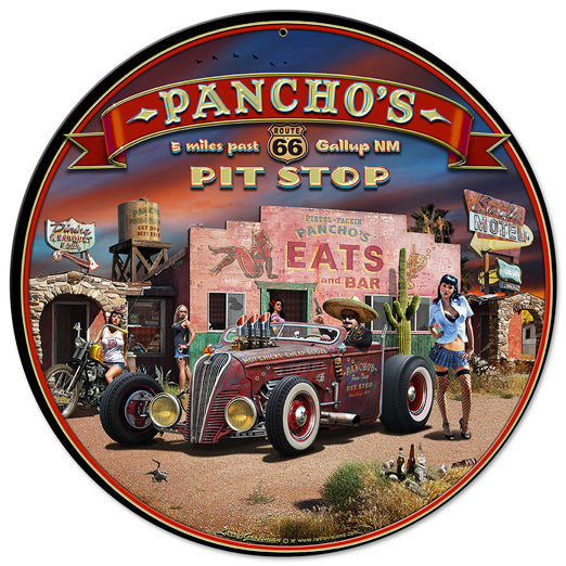 Route 66 Pancho's Vintage Sign