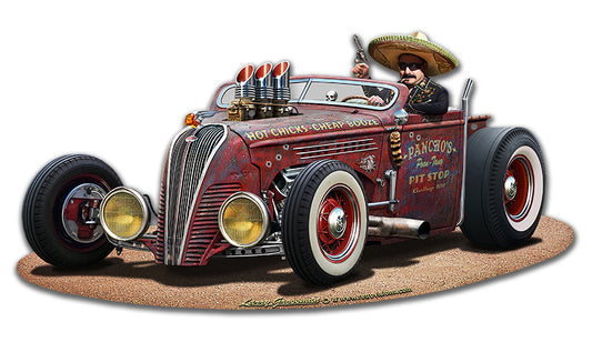 Pancho's Ride Vintage Sign