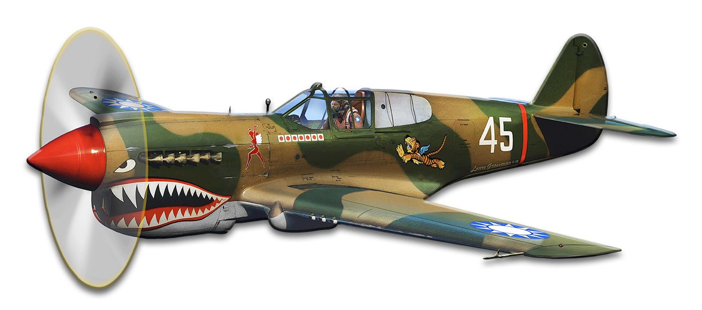 P-40 Flying Tigers Vintage Sign