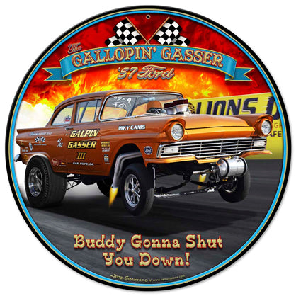 Gallopin' Gasser Vintage Sign