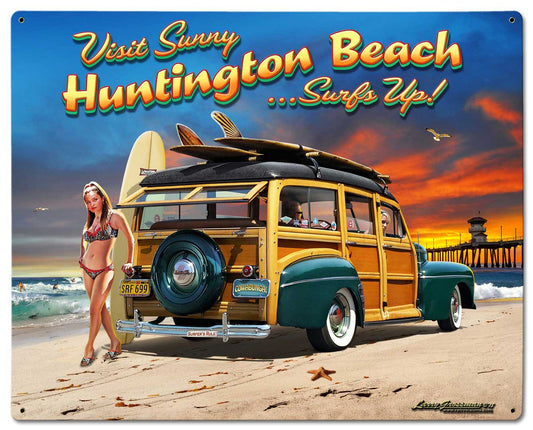 Huntington Beach Vintage Sign