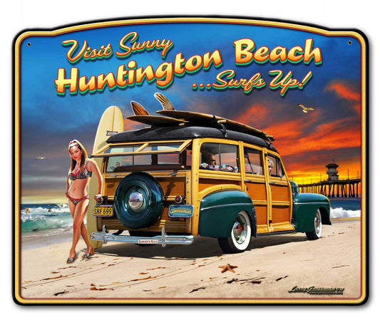 Huntington Beach Vintage Sign