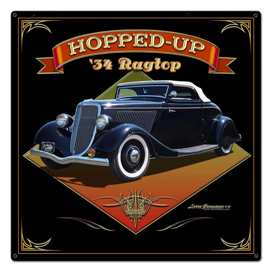 1934 Ragtop Rod Vintage Sign
