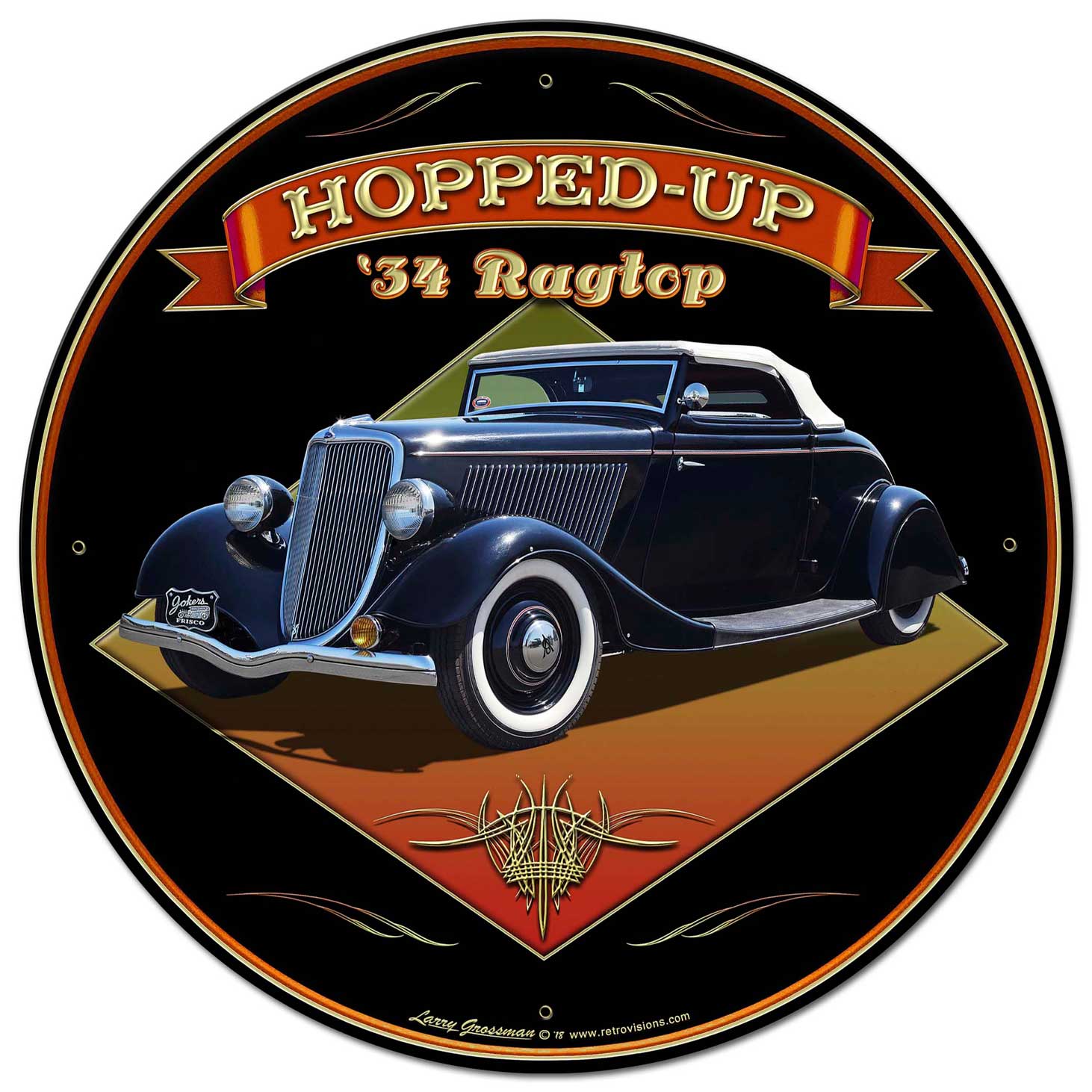 1934 Ragtop Rod Vintage Sign
