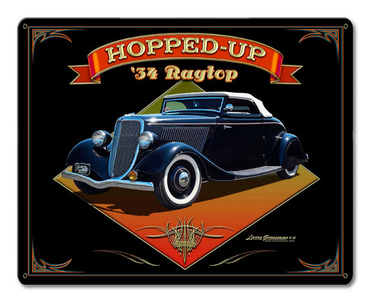 1934 Ragtop Rod Vintage Sign