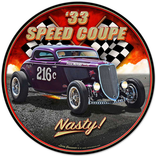 1933 Speed Coupe Vintage Sign