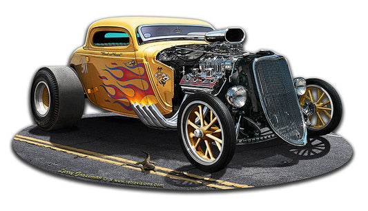 1933 Blown Coupe Vintage Sign