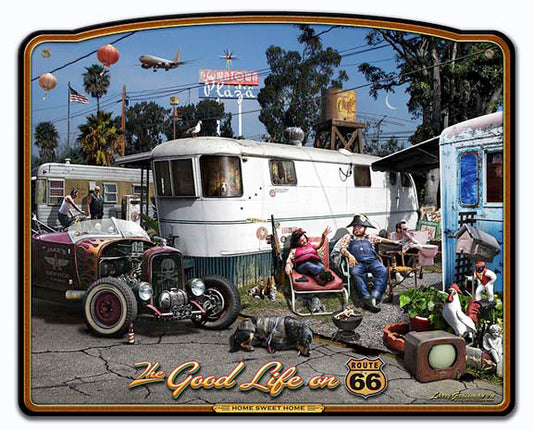 The Good Life Frame Vintage Sign