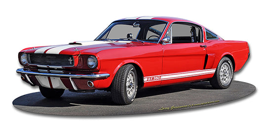 1966 Mustang GT 350 Vintage Sign