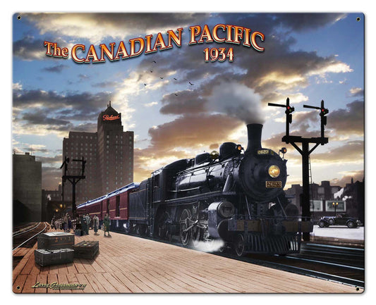 Canadian Pacific Train Vintage Sign